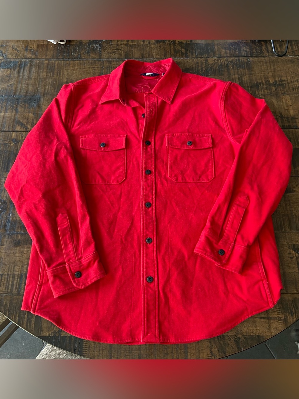 Lands' End Men’s Red Shacket size large
